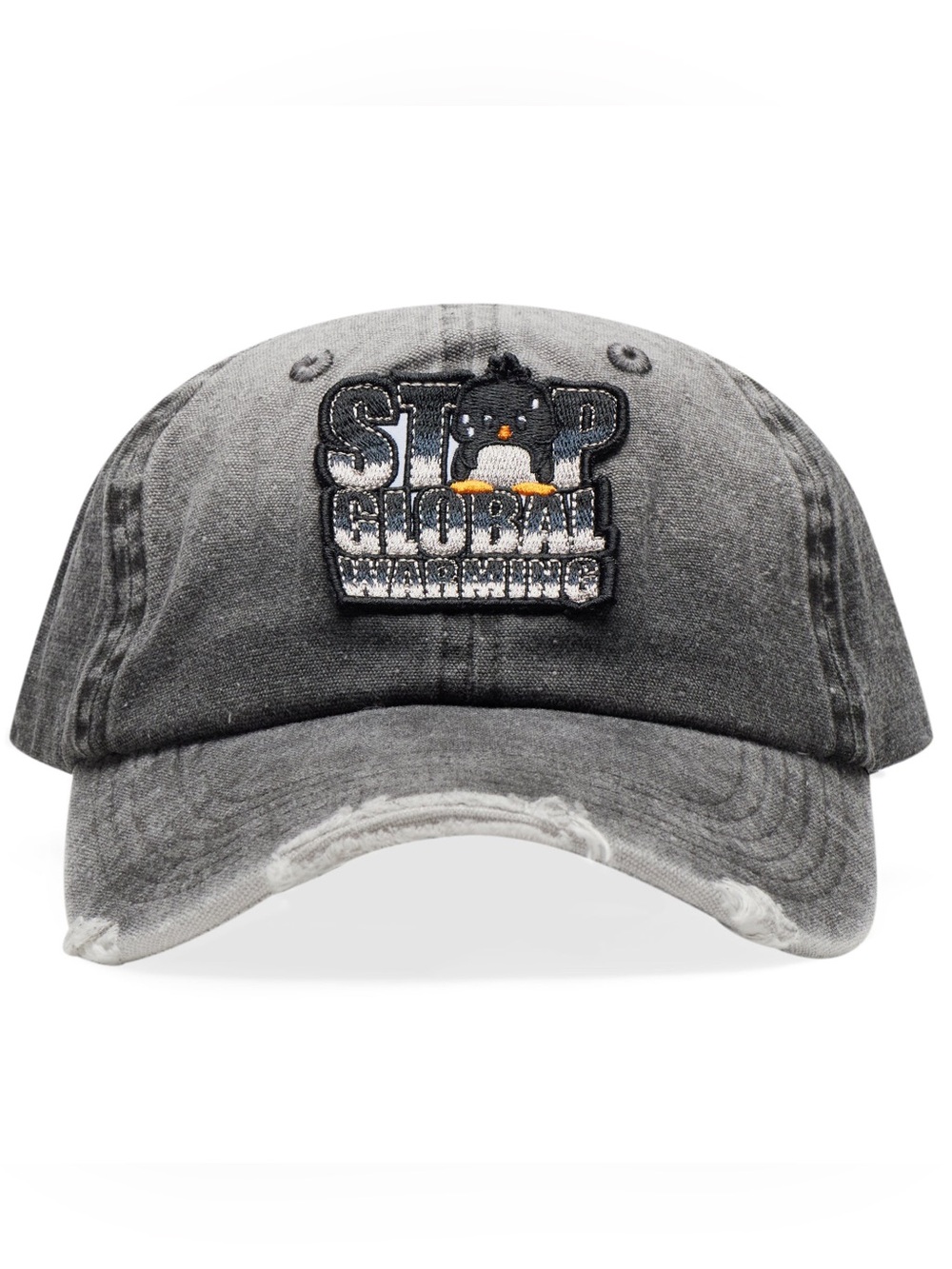 Praying Global Warming Distressed Cap